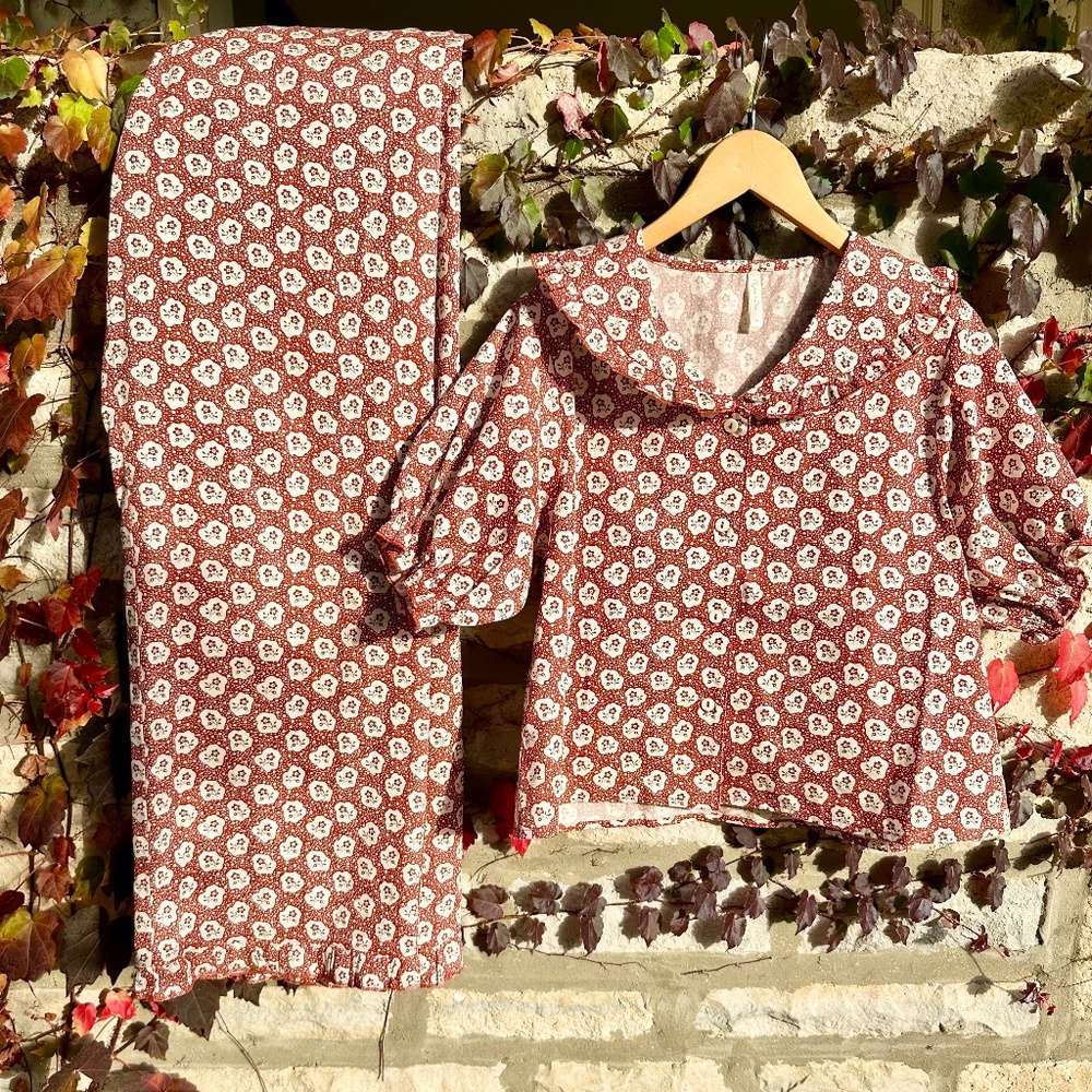 NWOT Rylee & Cru Ruffle Pajamas size 14 RC